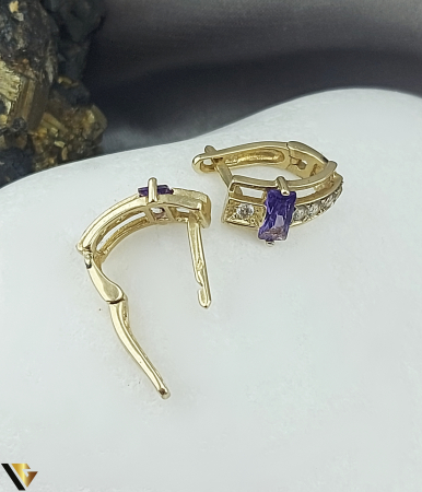 Cercei Aur 14K, Zirconiu [1]