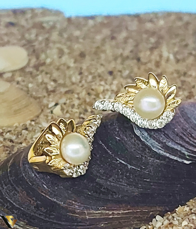 Cercei din aur - Cercei din aur 14k, 3.99 grame