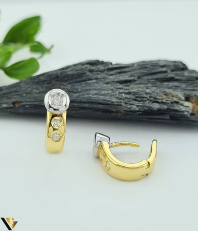 Bijuterii din aur - Cercei Aur 18k, Diamante 0.30 ct