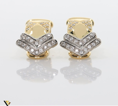 Cercei Aur 18k, Diamante 0.43 ct [1]