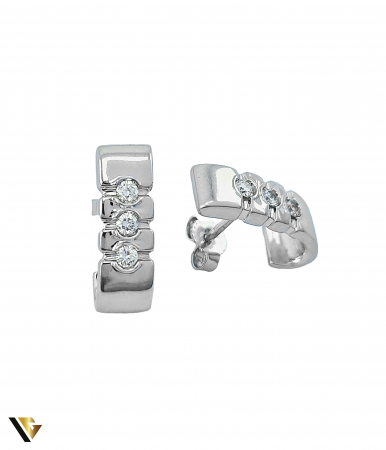 Cercei Aur 18k, Diamante de aprox. 0.24 ct in total [2]