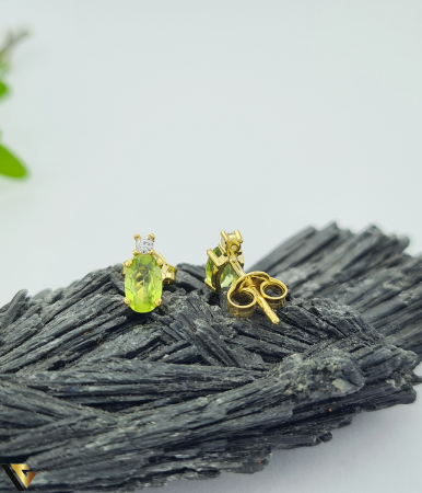 Cercei Aur 9k, Peridot [1]
