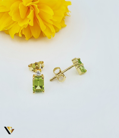 Cercei Aur 9k, Peridot [1]