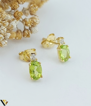 Cercei Aur 9k, Peridot [1]