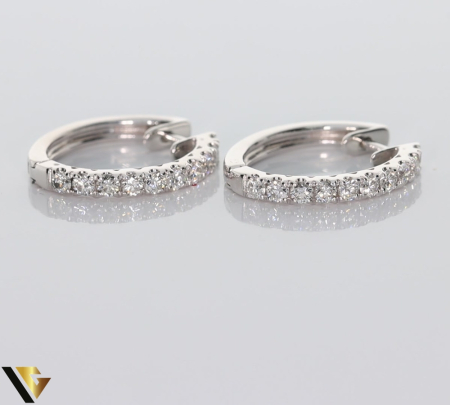 Cercei Aur Alb 14k, Diamante 0.60 ct [1]