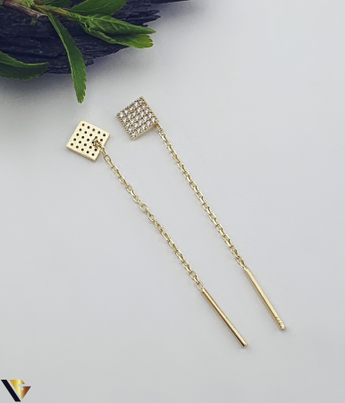 Cercei cu lant, Aur 14k [1]