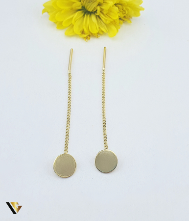 Cercei - Cercei cu lant, Aur 14k