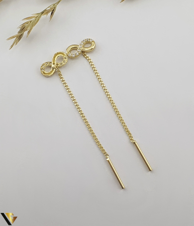 Cercei cu lant, Aur 14k [1]