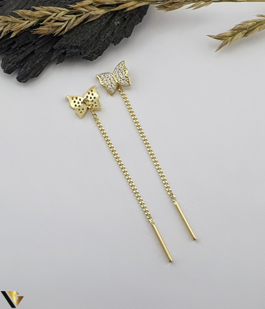 Cercei cu lant, Aur 14k [1]