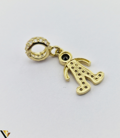 Charm / Talisman 1.42 grame Cristale zirconiu mici Dimensiunile de 25 mm / 8 mm Marcaj cu titlul "585" Produs nou Locatie HARLAU [2]