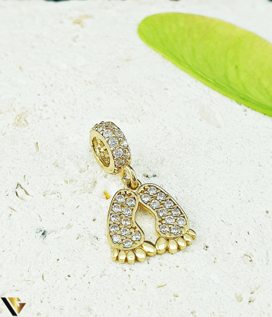 Charm / Talisman Aur 14k, Zirconiu