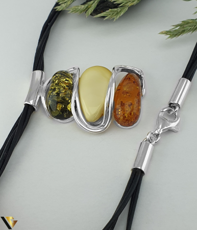 Colier Argint 925, Chihlimbar [2]
