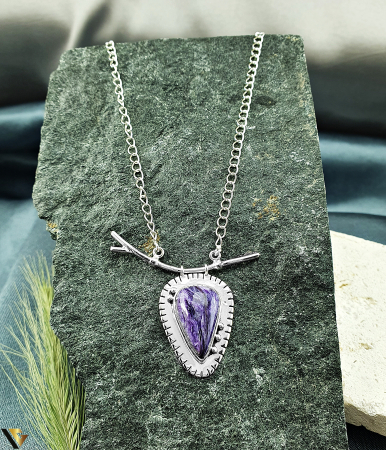 Coliere si lanturi din argint - Colier Argint 925, Charoite
