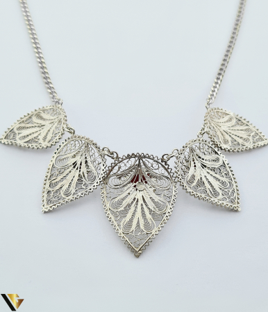 Colier Argint 925 cu Coral - Model Filigran [2]