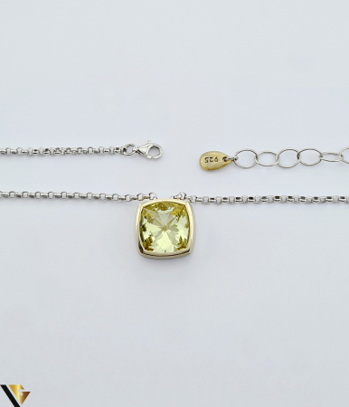 Colier Argint 925, Lemon Quartz [1]