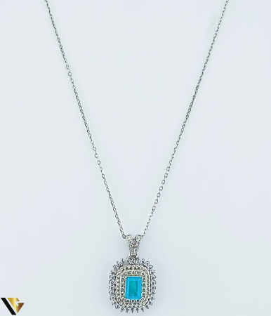 Coliere si lanturi din argint - Colier Argint 925, Paraiba, 4.47 grame