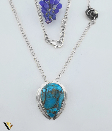 Bijuterii din argint - Colier Argint 925, Turcoaz,  Perla