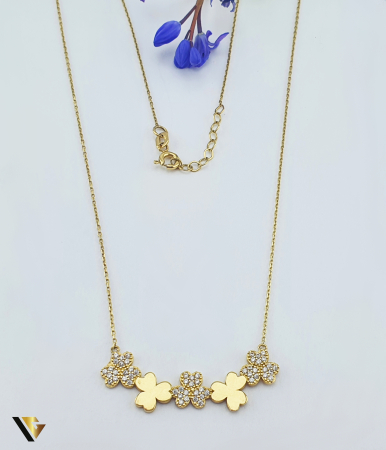 Bijuterii din aur - Colier Aur 14k, Cubic zirconia