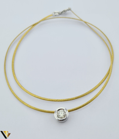 Coliere cu diamante - Colier Aur 14k, Diamant 0.46 ct