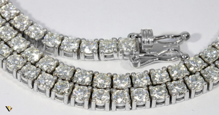 Colier Tennis din Aur 18k, Diamante 11.18 ct in total, 22.36 grame [2]