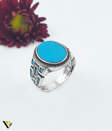 Inel Arginit 925, Turcoaz [1]