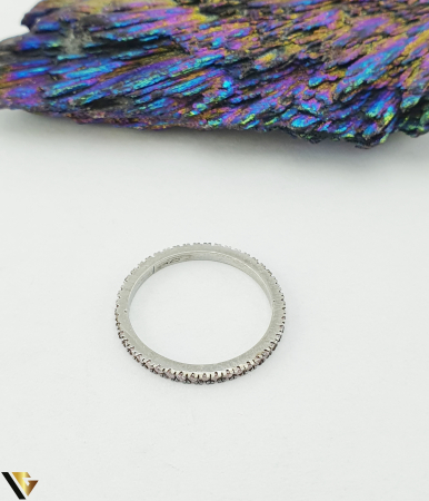 Inel argint 925, model eternity cu cubic zirconia [1]