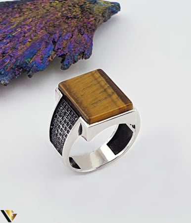 Inele din argint - Inel Argint 925, Ochi de tigru