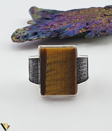 Inel Argint 925, Ochi de tigru [1]