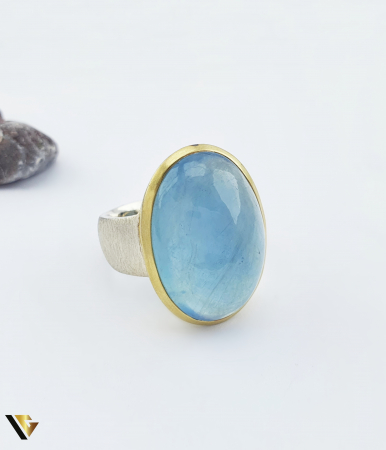 Inel Argint 925, Aquamarine Brazilian [1]