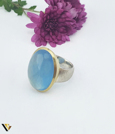 Inel Argint 925, Aquamarine Brazilian [1]