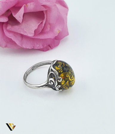 Inel Argint 925, Chihlimbar [1]