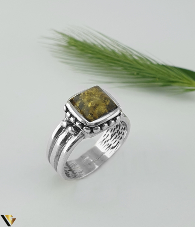Inele din argint - Inel Argint 925, Chihlimbar