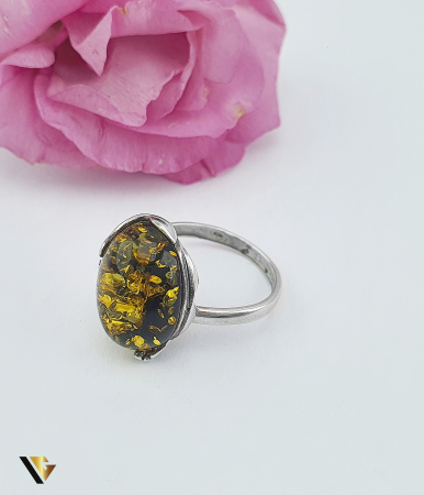 Inel Argint 925, Chihlimbar [2]