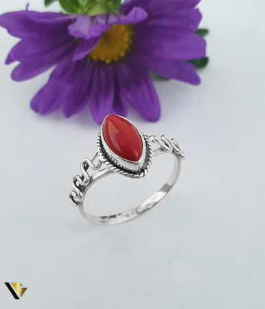 Inele din argint - Inel Argint 925, Coral