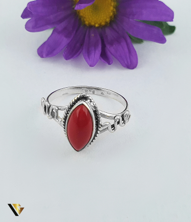 Inel Argint 925, Coral [1]