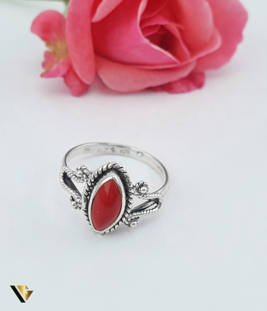 Inel Argint 925, Coral [1]