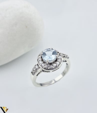 Inele din argint - Inel Argint 925, Aqua