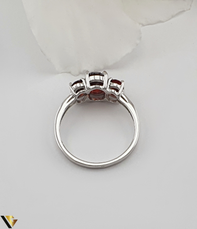 Inel Argint 925, Granate [1]