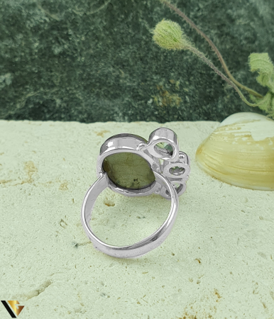 Inel Argint 925, Labradorit, Topaz [2]