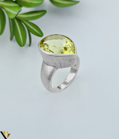 Inele din argint - Inel Argint 925, Lemon Quartz
