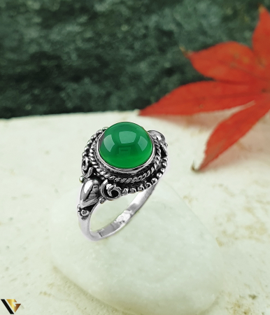 Inele din argint - Inel Argint 925, Onix verde
