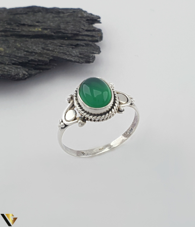 Inele din argint - Inel Argint 925, Onix verde