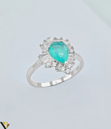 Bijuterii din argint - Inel Argint 925, Paraiba, 2.83 grame