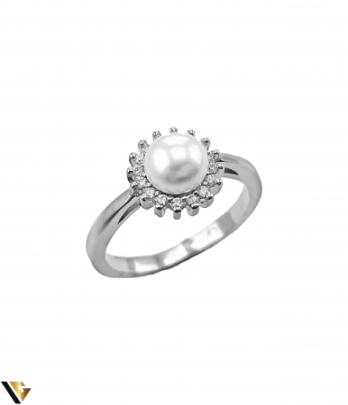 Inele din argint - Inel Argint 925, Perla, 3.29 grame
