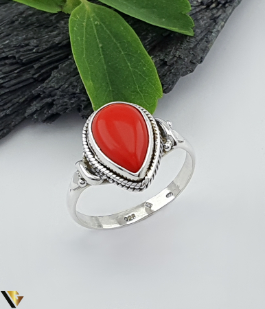 Inele din argint - Inel Argint 925, Coral