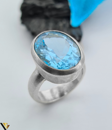 Inele din argint - Inel argint 925 , Topaz 11.95g