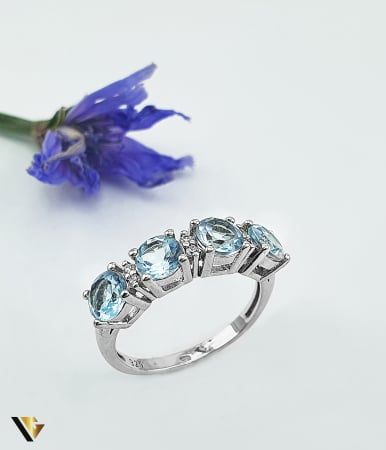 Bijuterii din argint - Inel Argint 925, Topaze