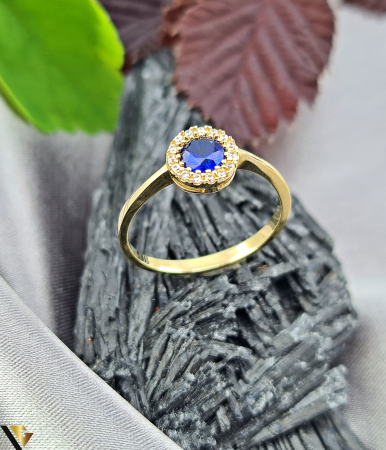 Inele din aur - Inel Aur 14k,Spinel si Zirconiu
