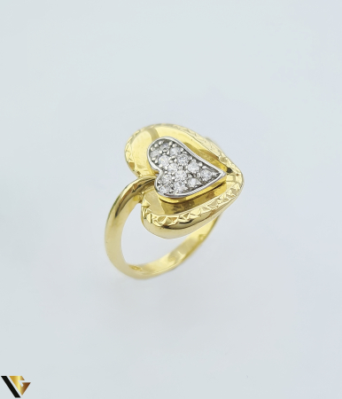 Bijuterii din aur - Inel aur 14k, cubic zirconia