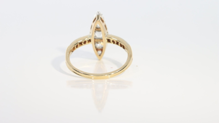 Inel Aur 14k, Argint 800, Diamante 1.12 ct [2]